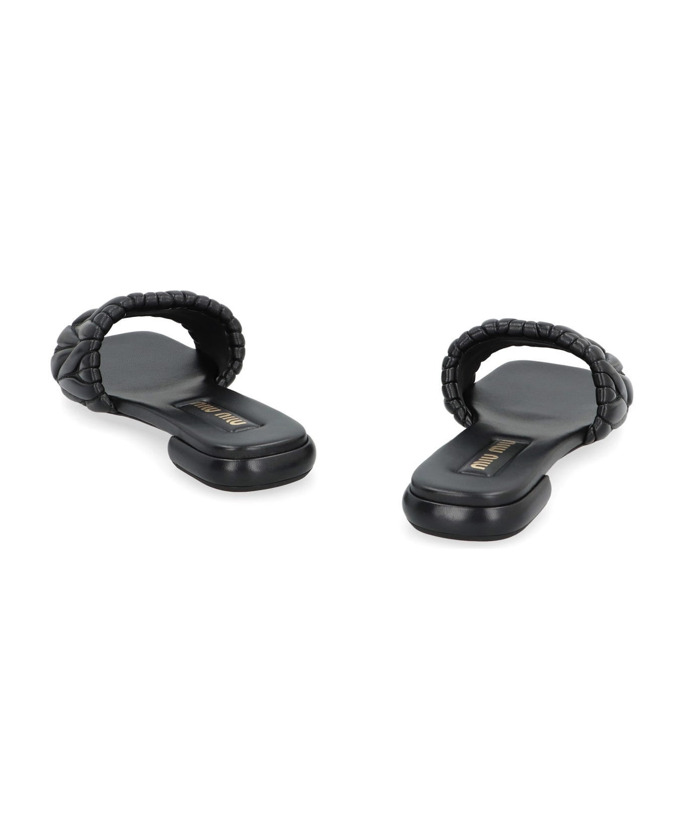 Leather Slides - 4