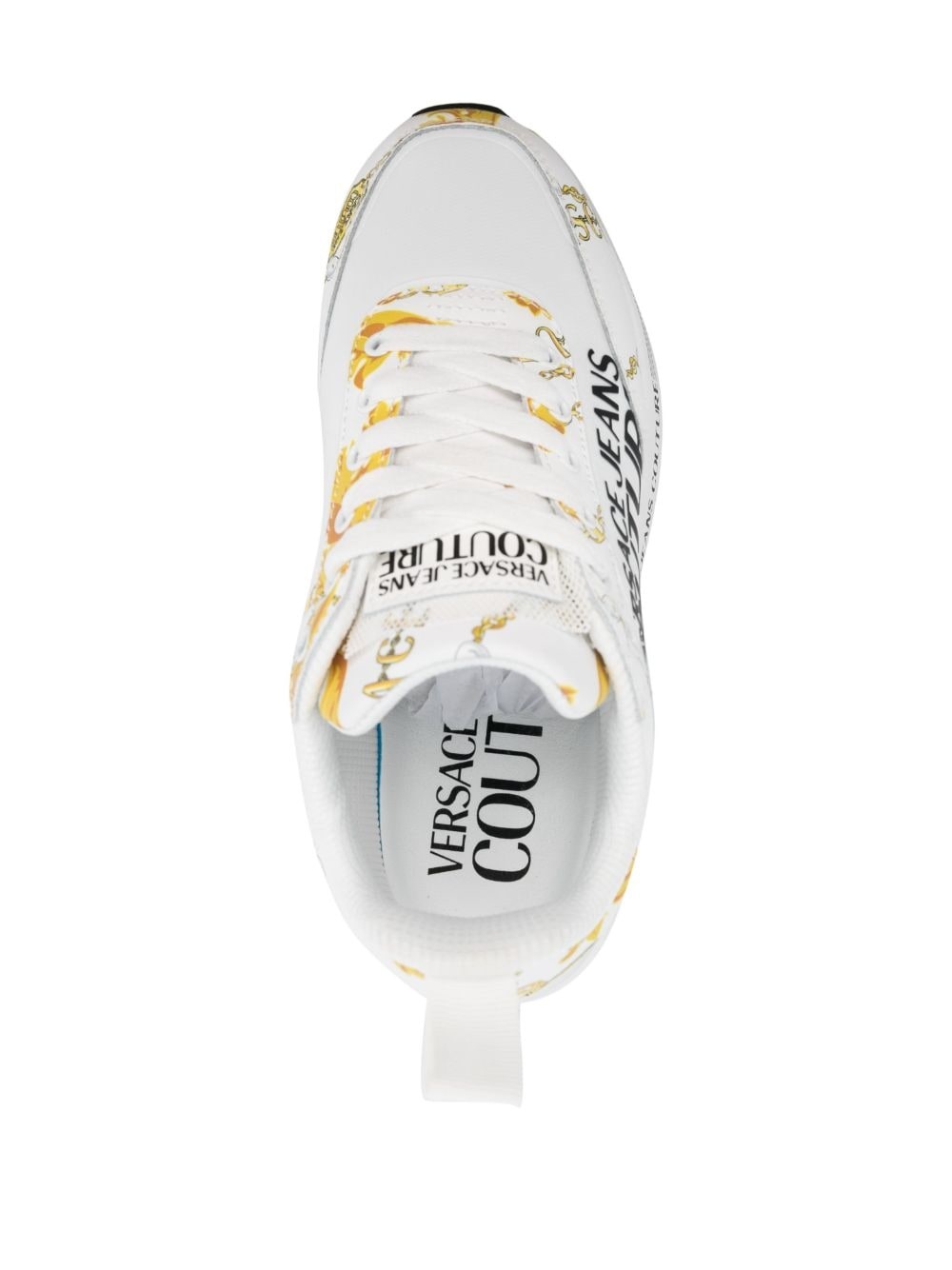 baroque-pattern low-top sneakers - 4