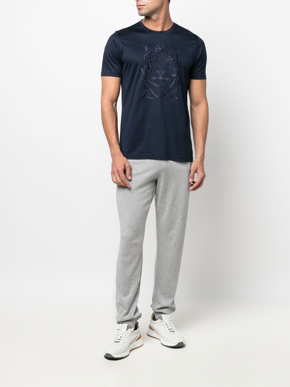 straight-leg knit trousers - 2