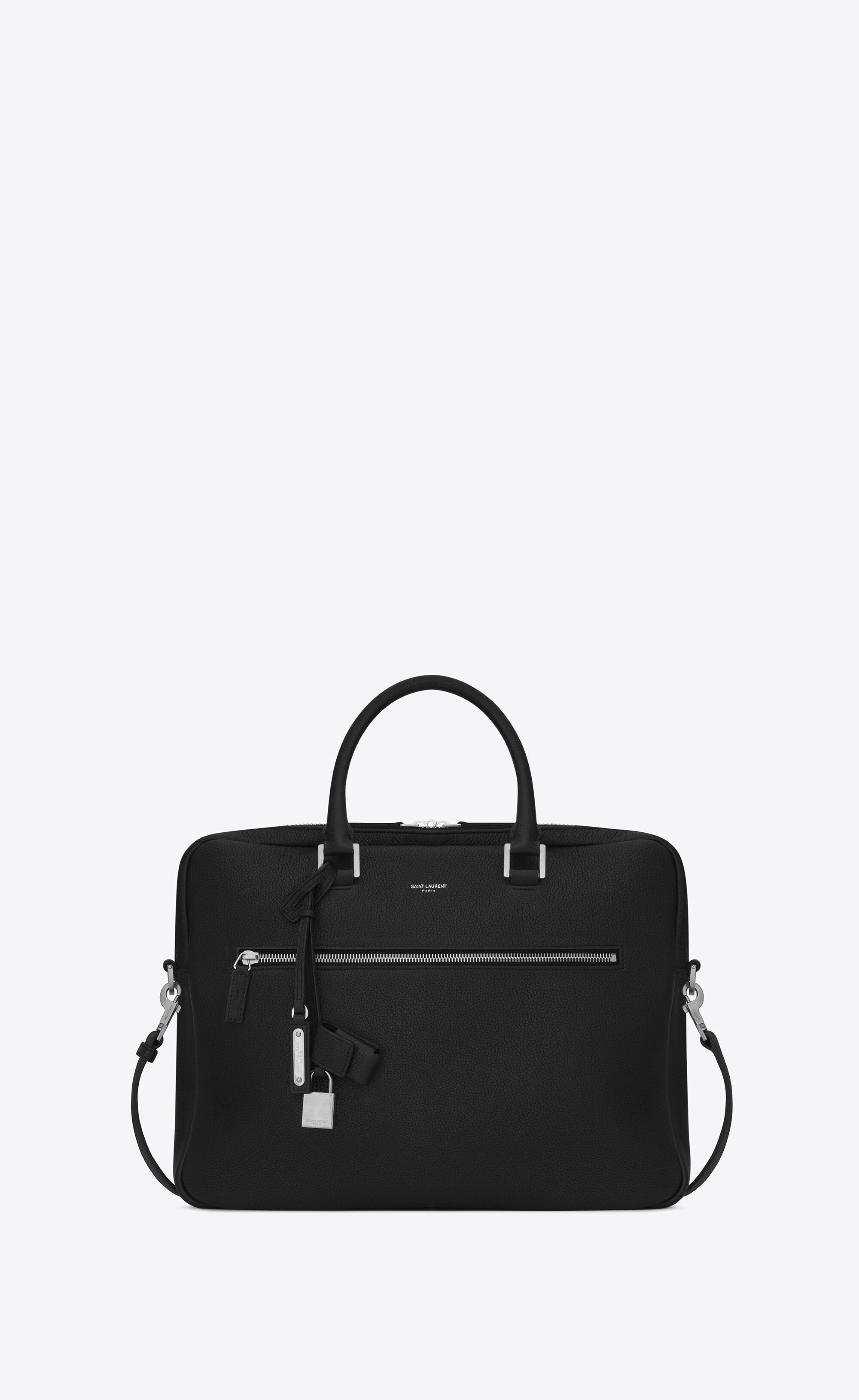 sac de jour briefcase in grained leather - 1