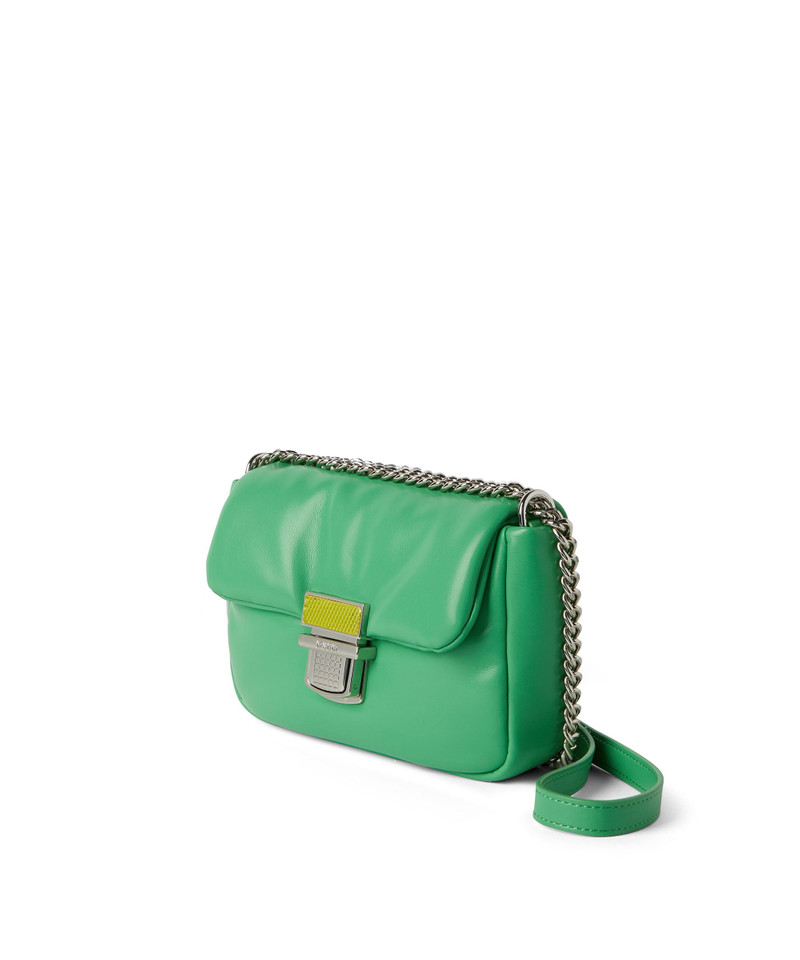 Puffer handbag with snap 3