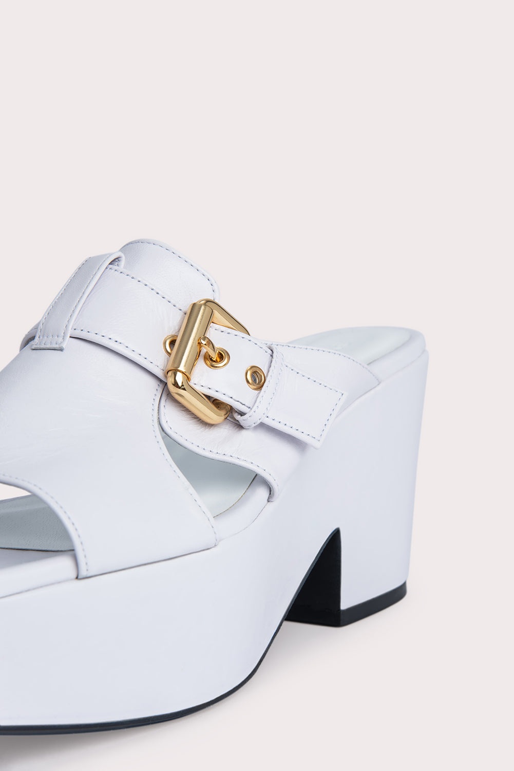 Lenka White Gloss Leather - 5