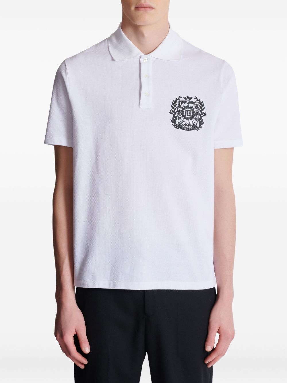 logo-print polo shirt - 6