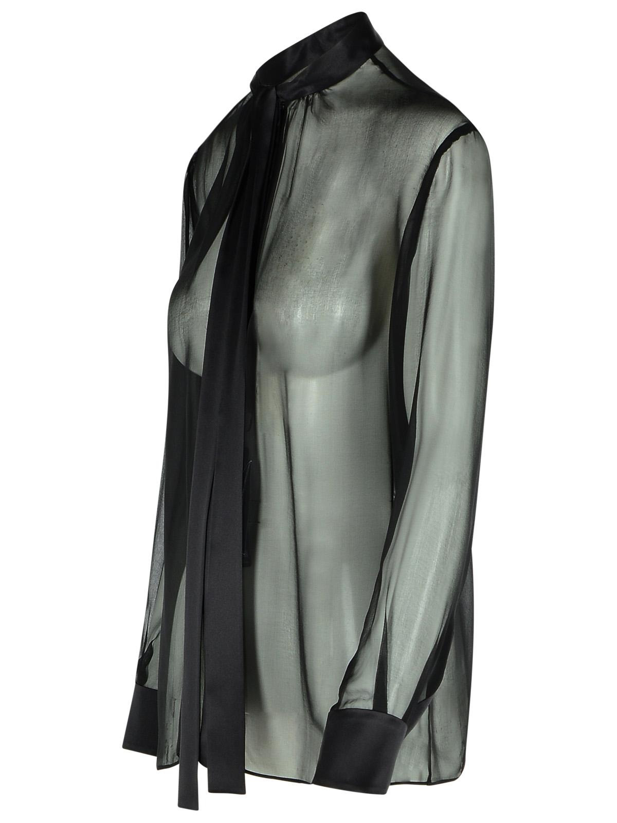 Dolce & Gabbana Black Silk Shirt Women - 2