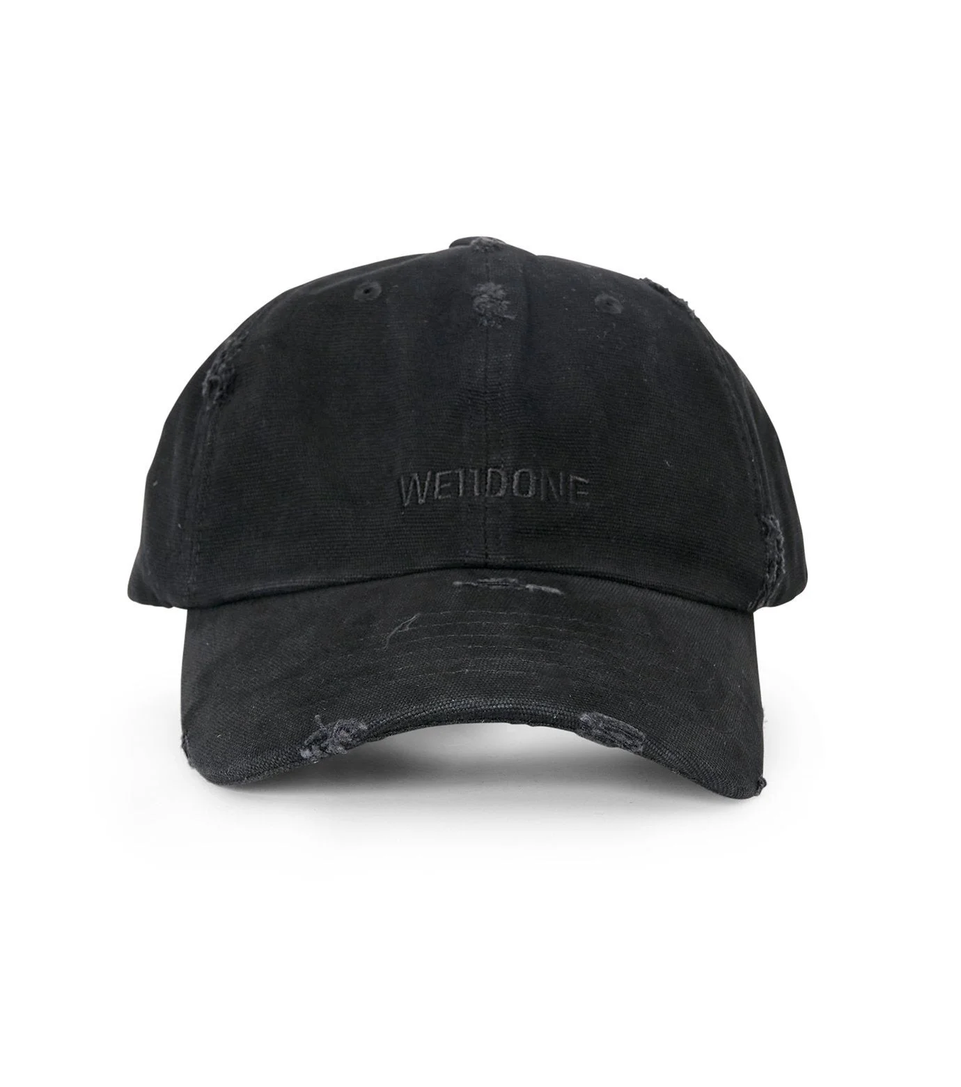 DISTRESSED LOGO EMBROIDERED CAP - 1
