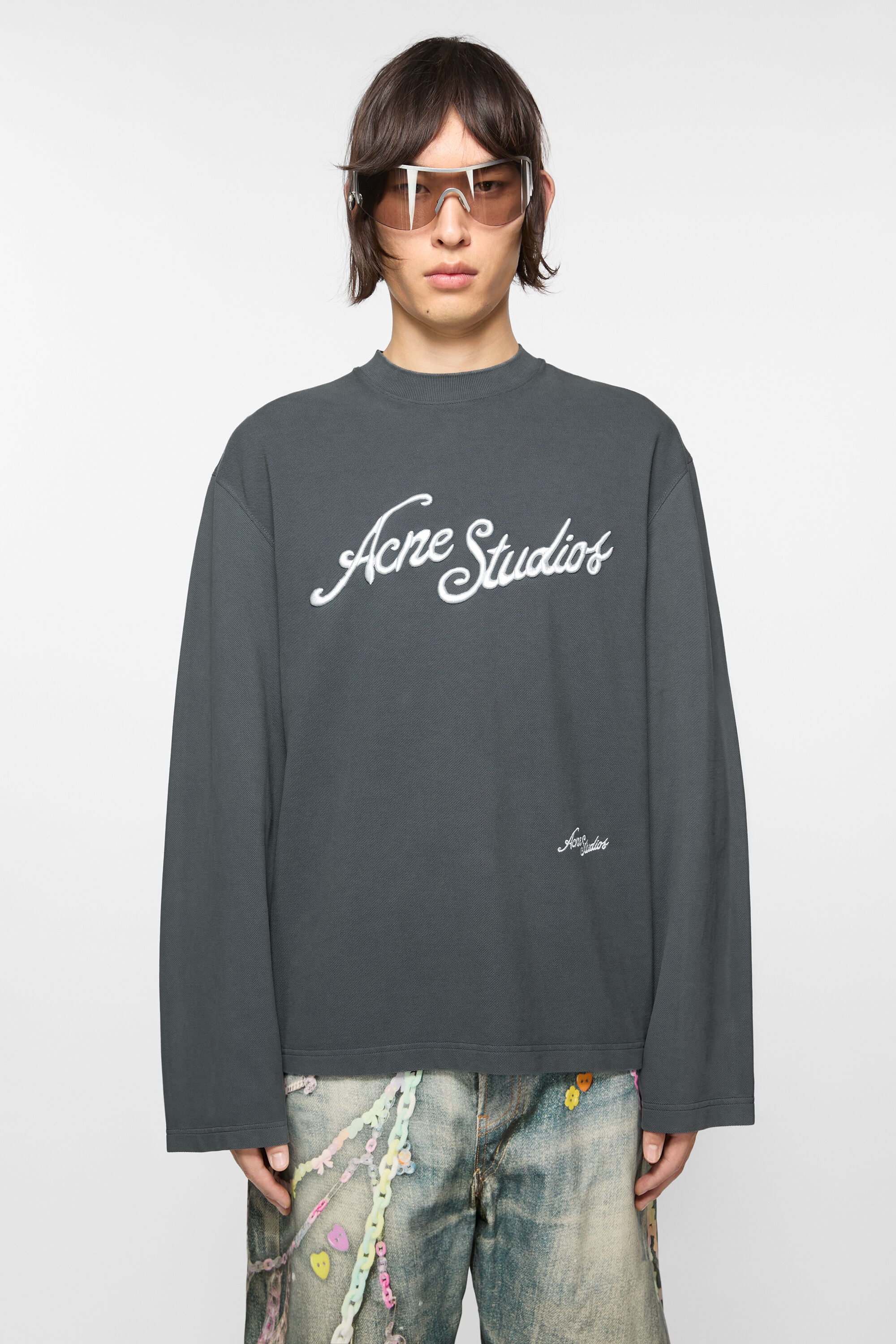 T-shirt logo - Relaxed fit - Faded Grey - 2
