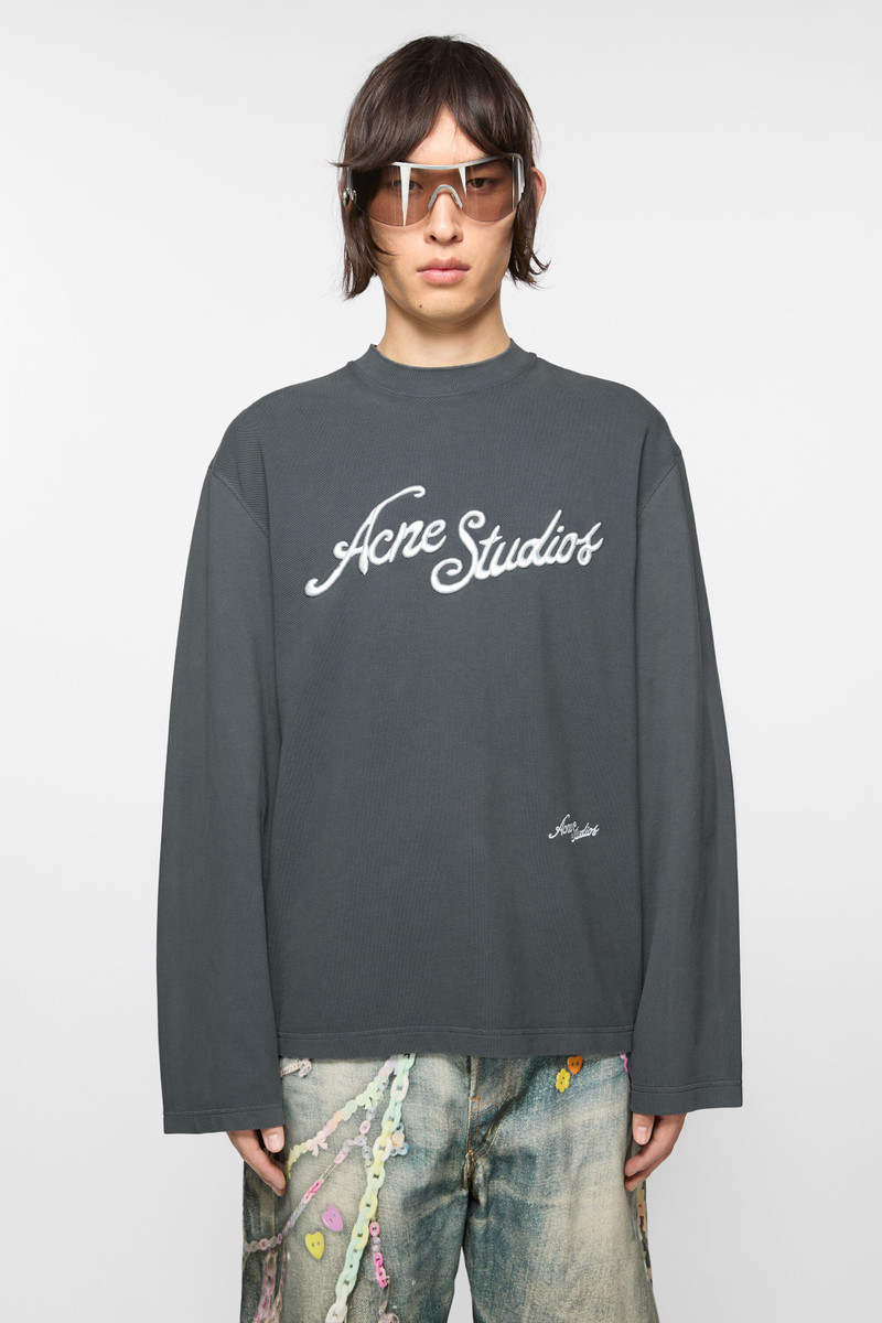 Acne Studios T-shirt logo - Relaxed fit - Faded Grey outlook