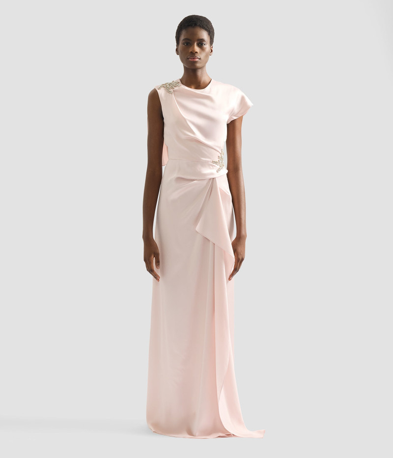 EMBELLISHED SATIN CADY GOWN 4