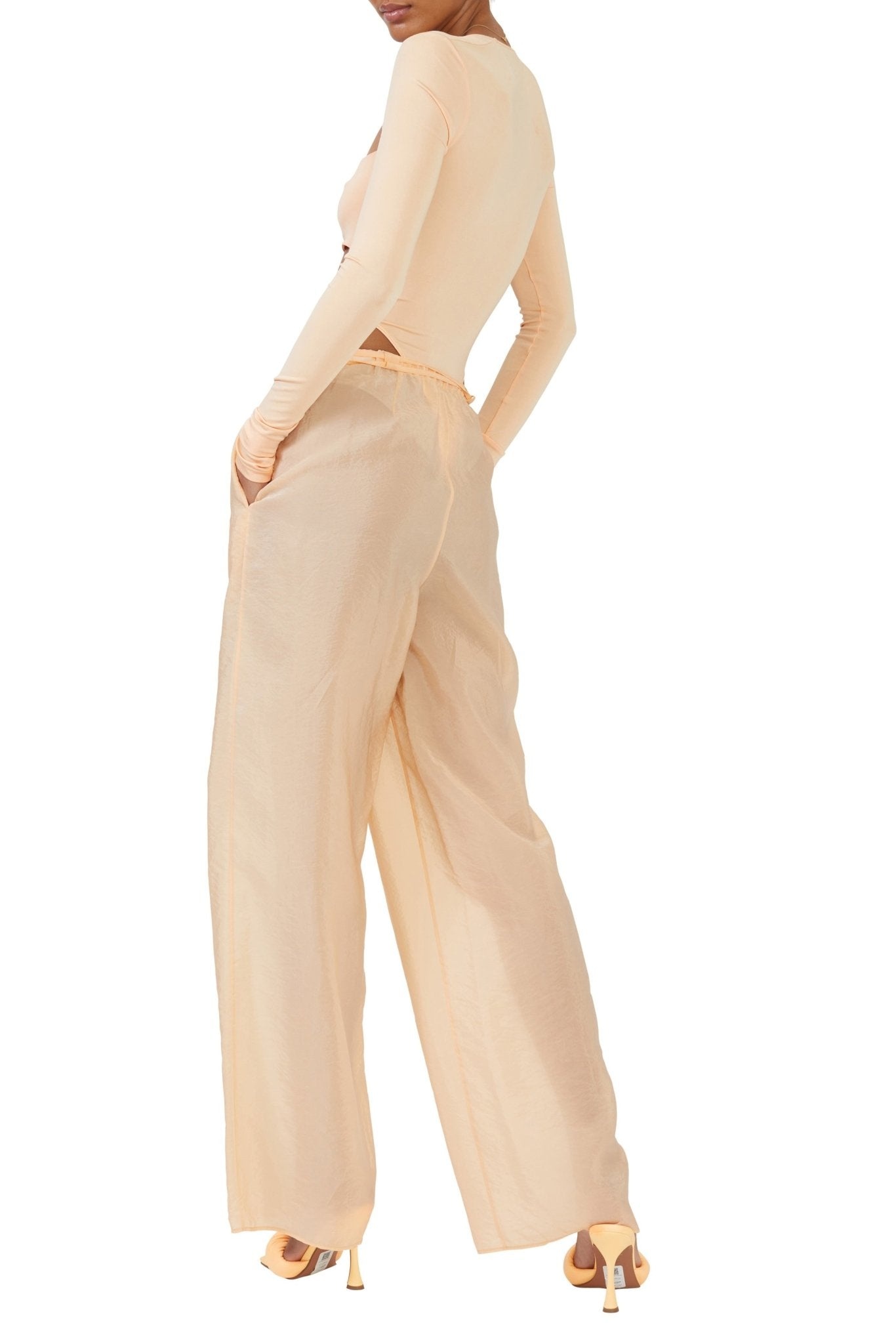 Sheer Cupro Drawstring Pant - 2