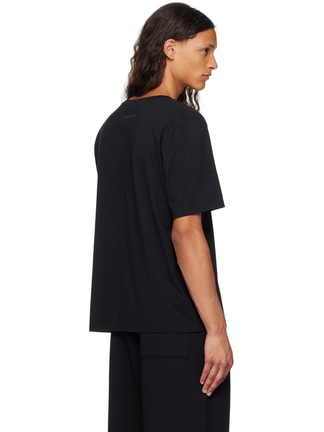 Black Printed-Logo T-Shirt - 3