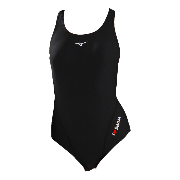 (WMNS) Mizuno Nylon One Piece Swimsuit 'Black' N2CA1352 - 1