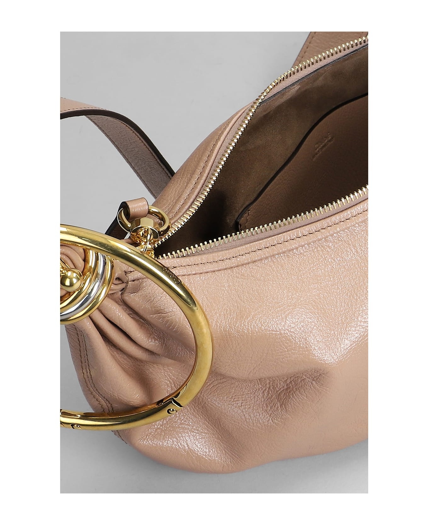 Bracelet Bag Shoulder Bag In Powder Leather - 4