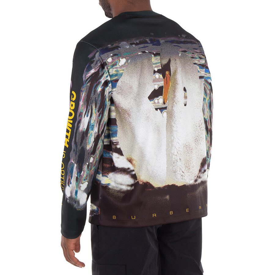 Burberry Swan-Print Long-Sleeved T-Shirt - 4