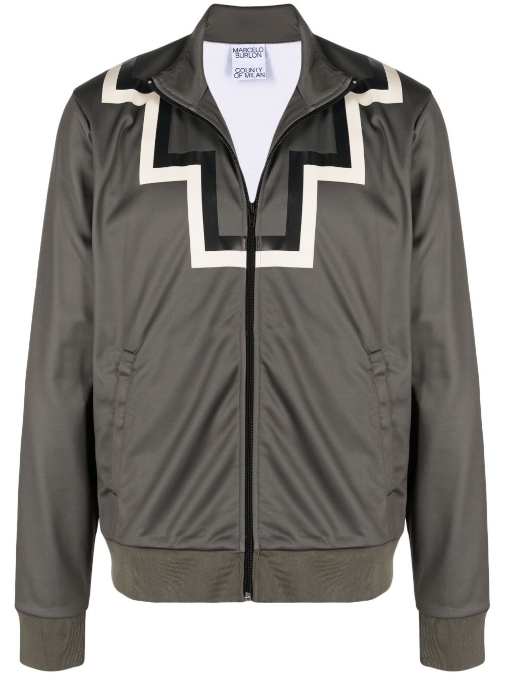 cross slim track jacket - 1