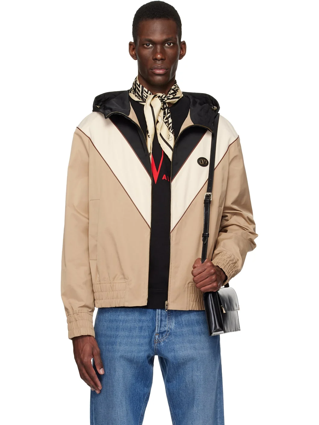 Beige VLogo Signature Jacket - 1