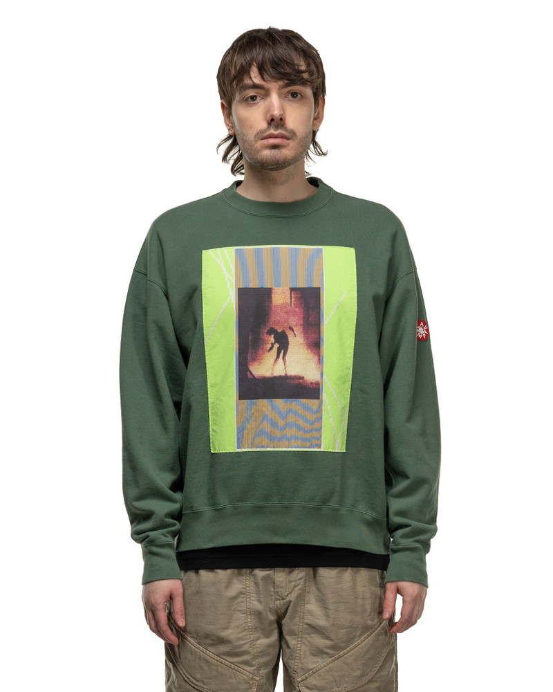 Washed VS 8b Crew Neck Green 3