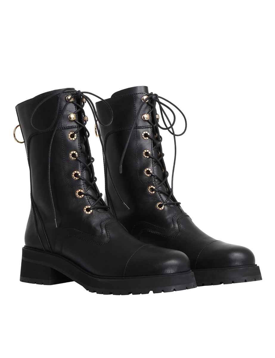 LACE UP COMBAT BOOT - 5