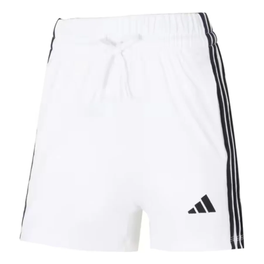(WMNS) adidas 3-Stripes String Shorts 'White Black' JD0910 - 1
