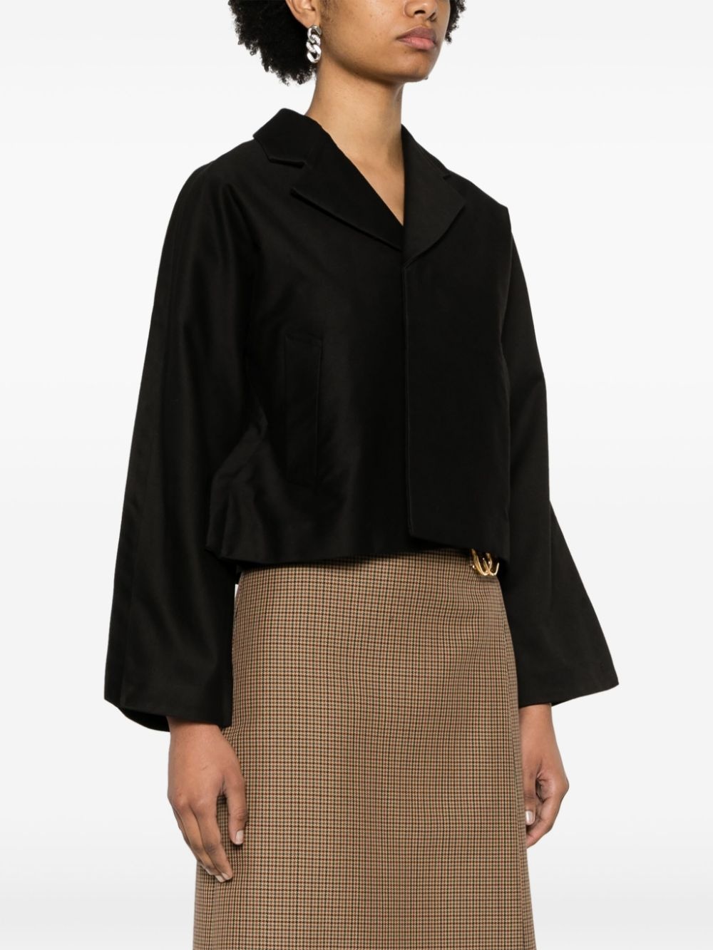 cropped fitted jacket - 3