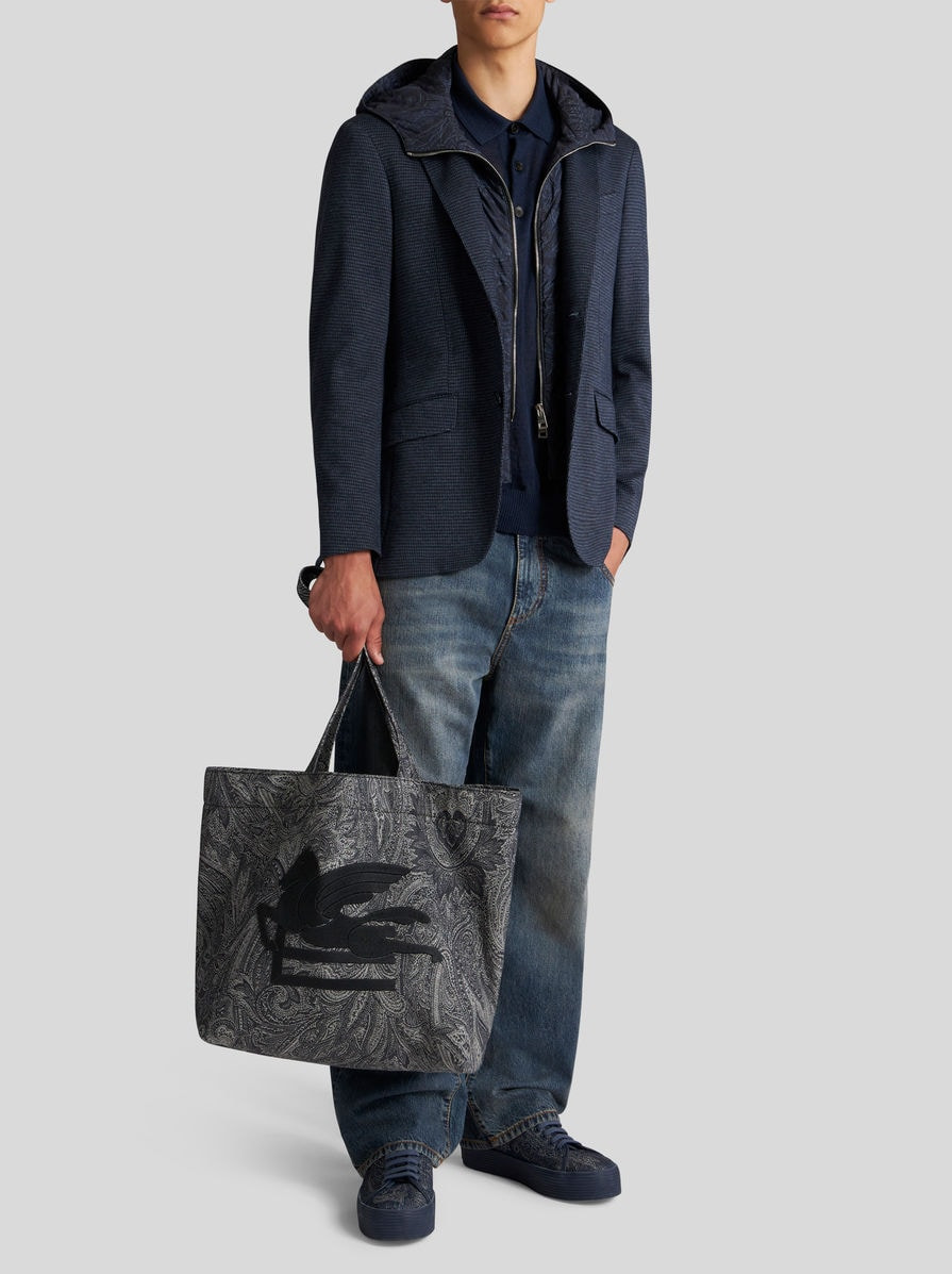JACQUARD BLAZER WITH HOOD - 4