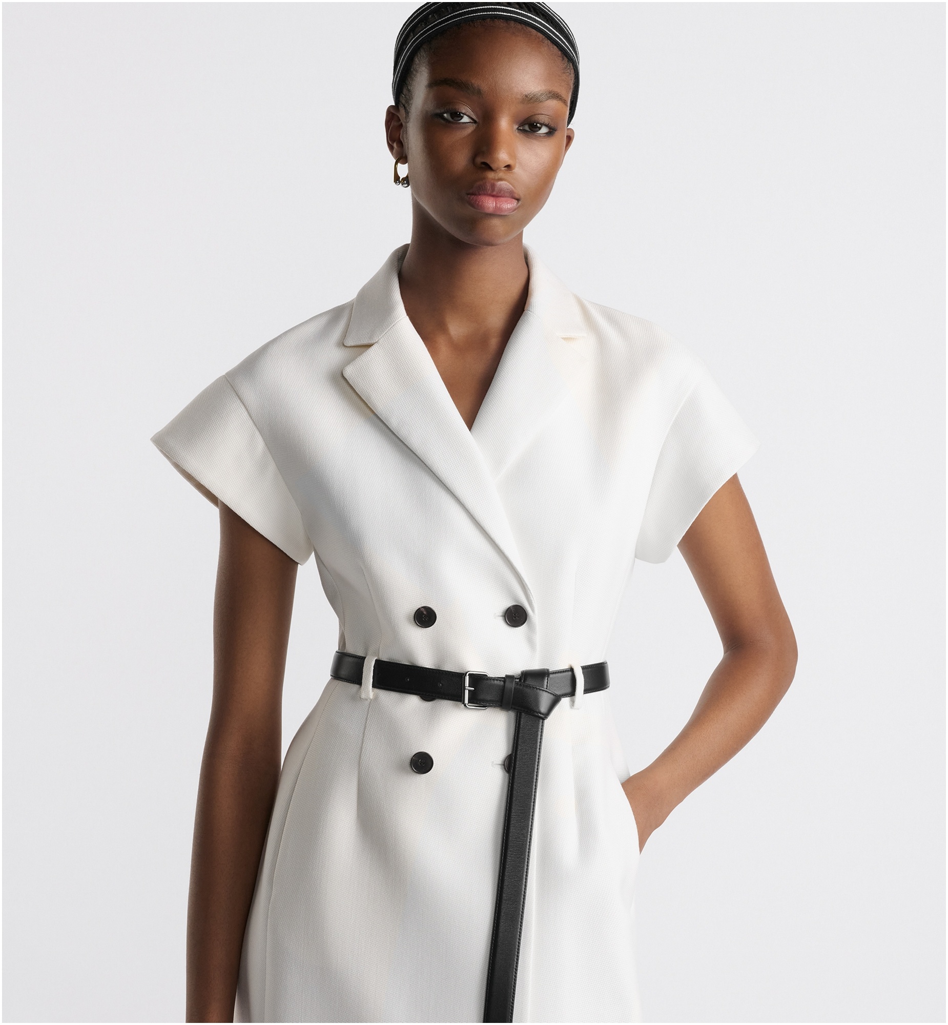 Mid-Length Belted Dress - 3