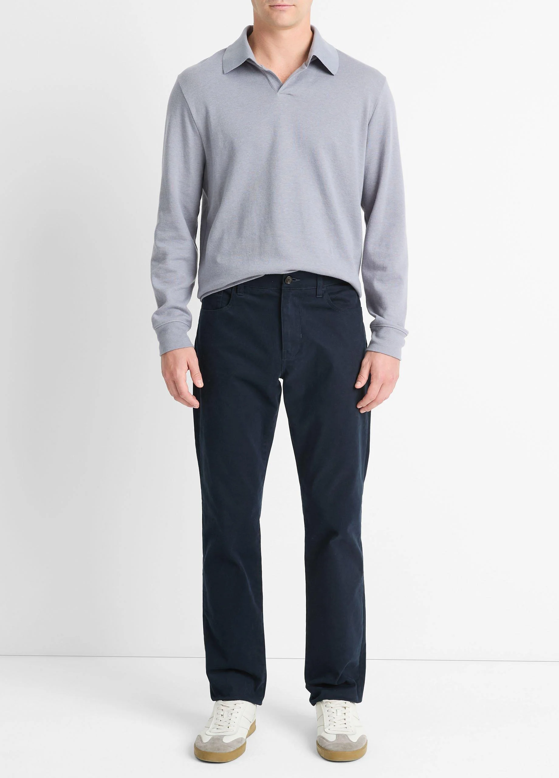 Dylan Slim 5-Pocket Peached Stretch-Cotton Pant - 1