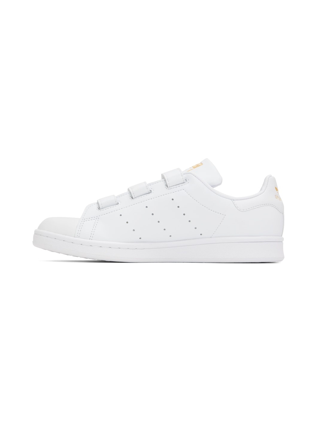 White & Gold Stan Smith Sneakers - 3