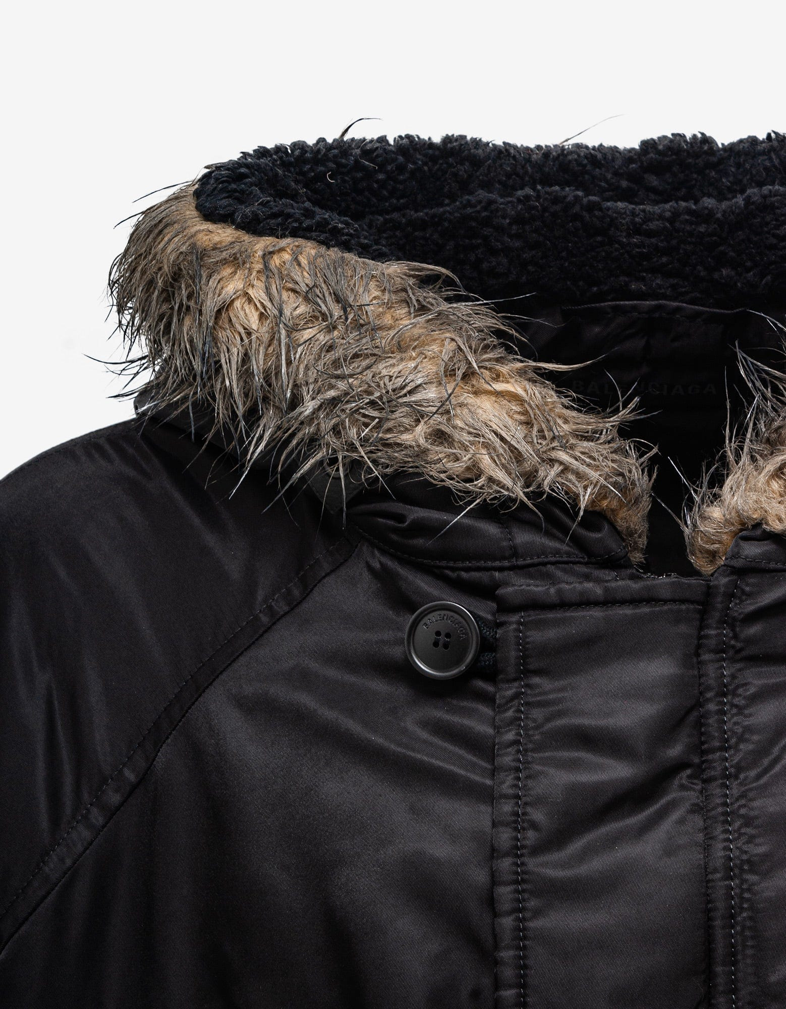 Balenciaga Black Military Parka Jacket - 5