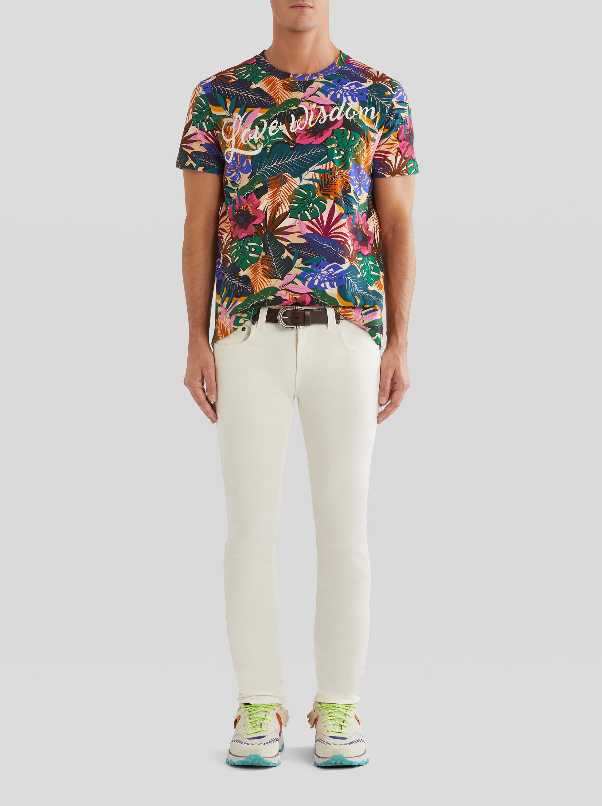 PAISLEY JACQUARD JEANS - 3
