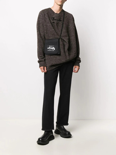 Raf Simons oversized kilt pin jumper outlook