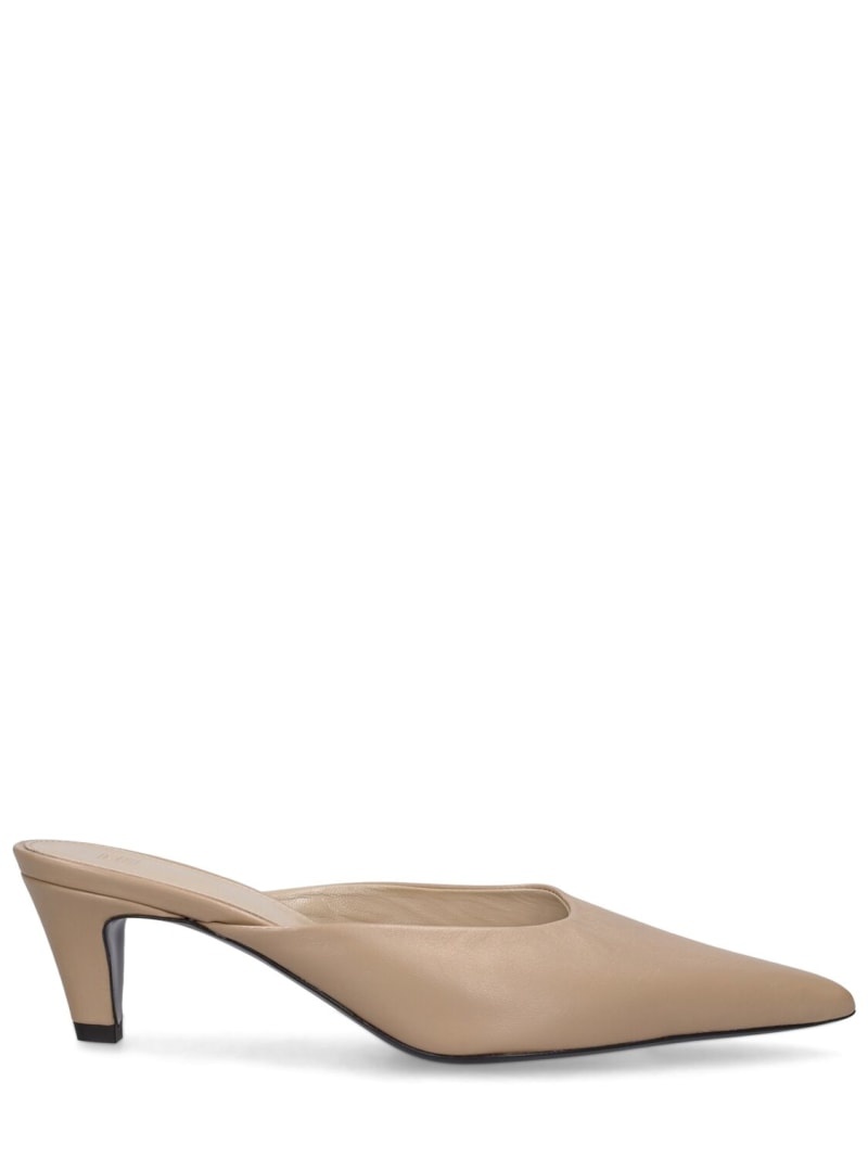 55mm The Leather mule pumps - 1