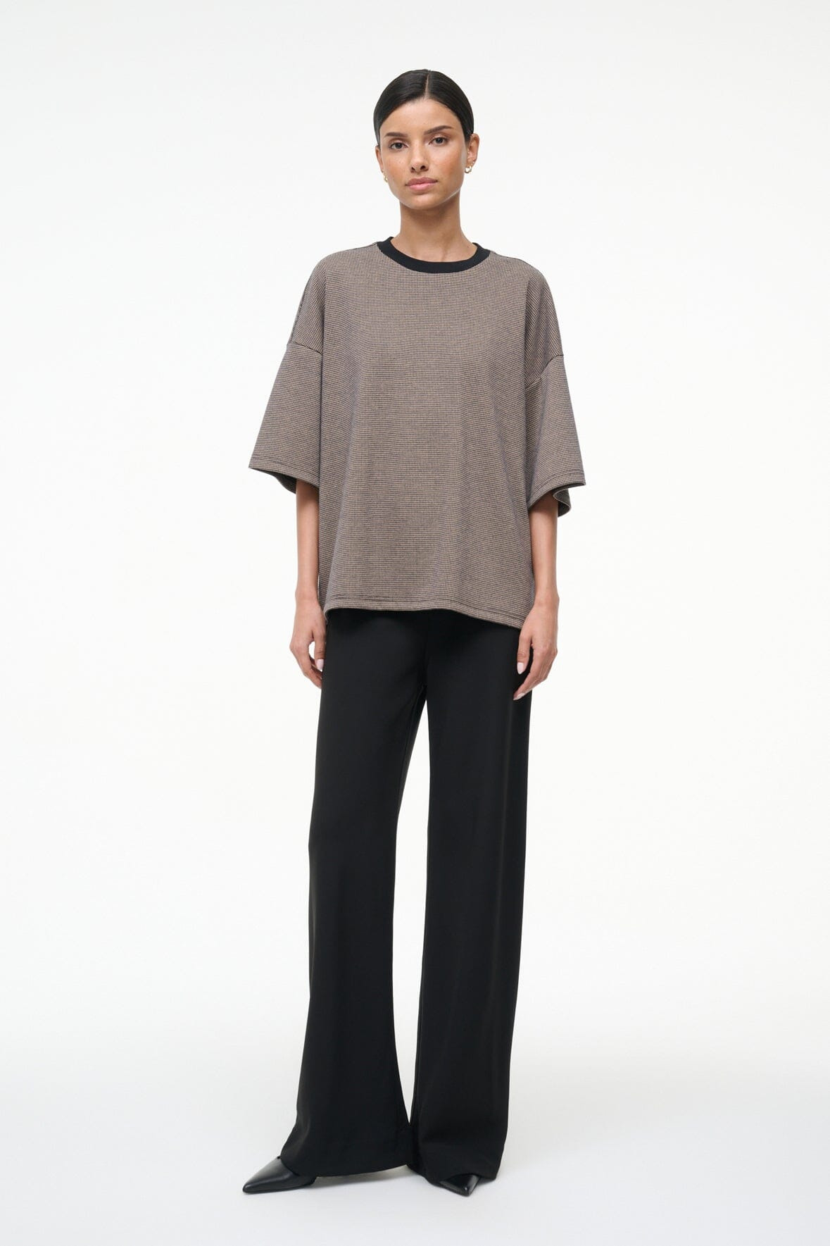 STAUD CAPSULE TOP HOUNDSTOOTH - 2
