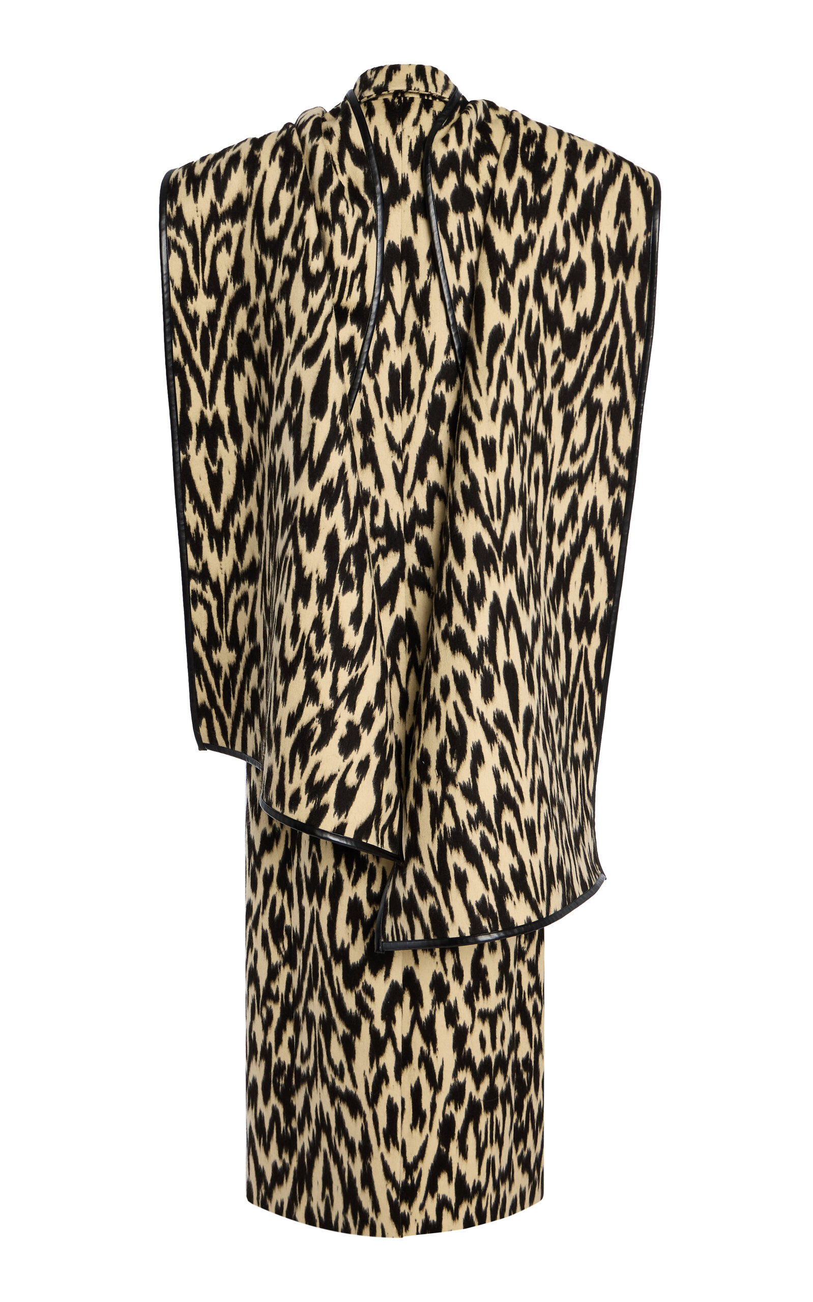 The Demi Printed Virgin Wool Coat off-white - 9