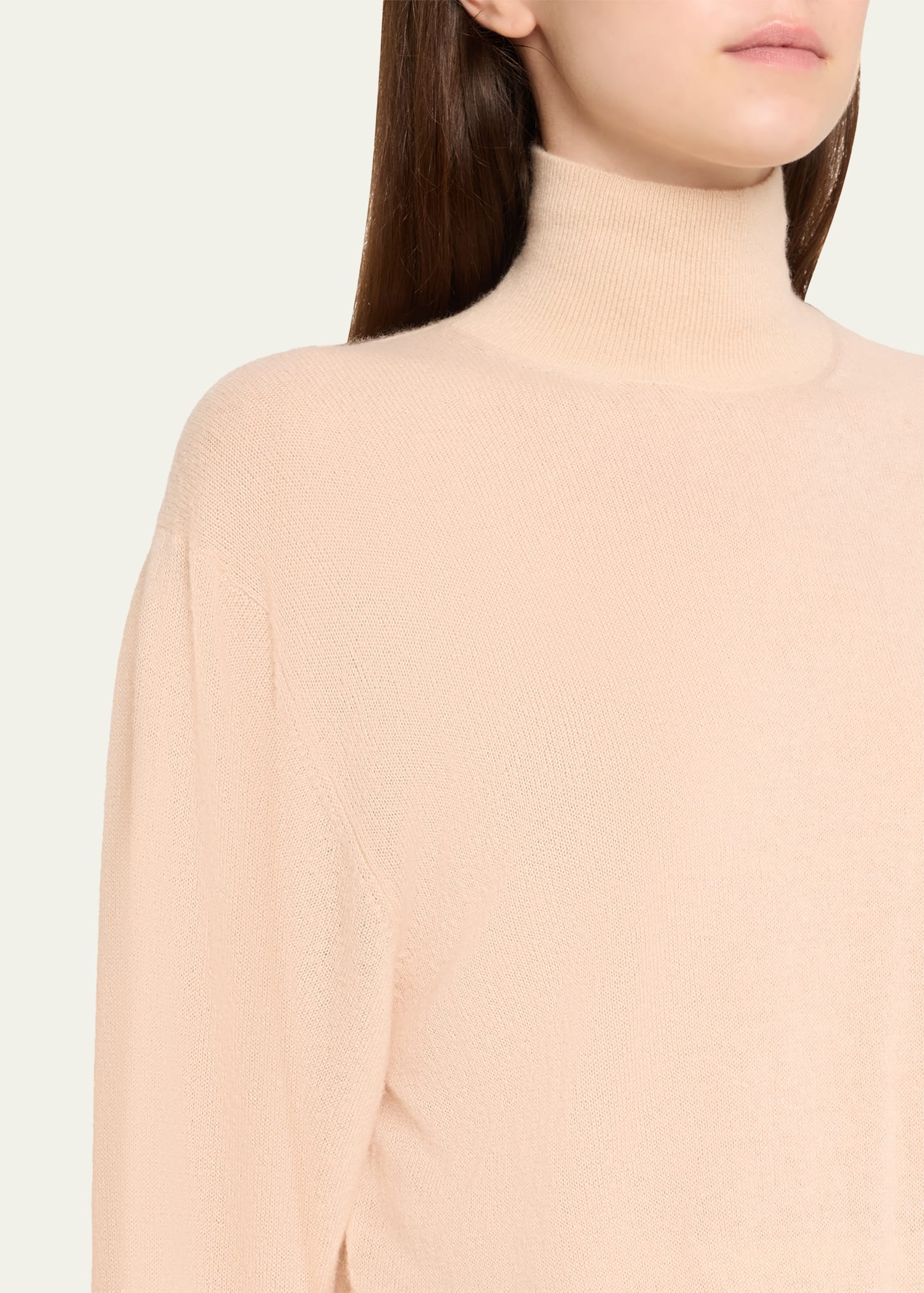 Camino Cashmere-Silk Turtleneck Sweater - 5