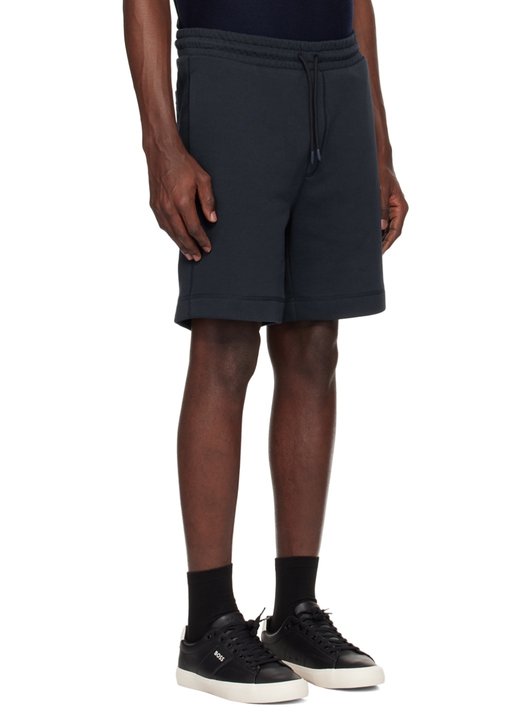 Navy Drawstring Shorts - 2