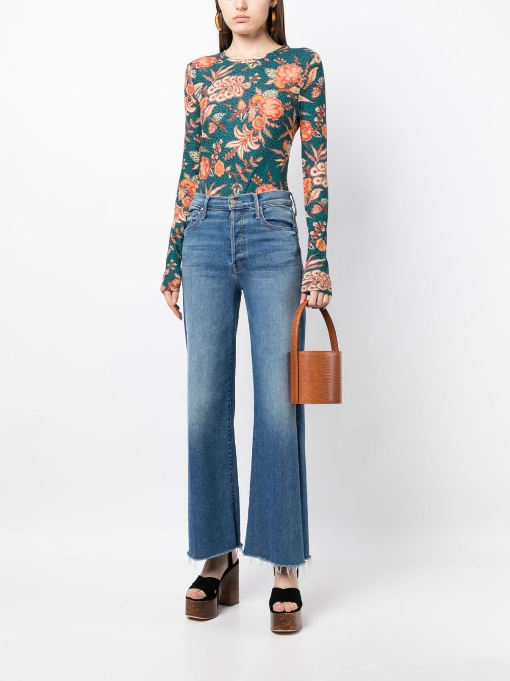 Eve floral-print long-sleeves top - 2