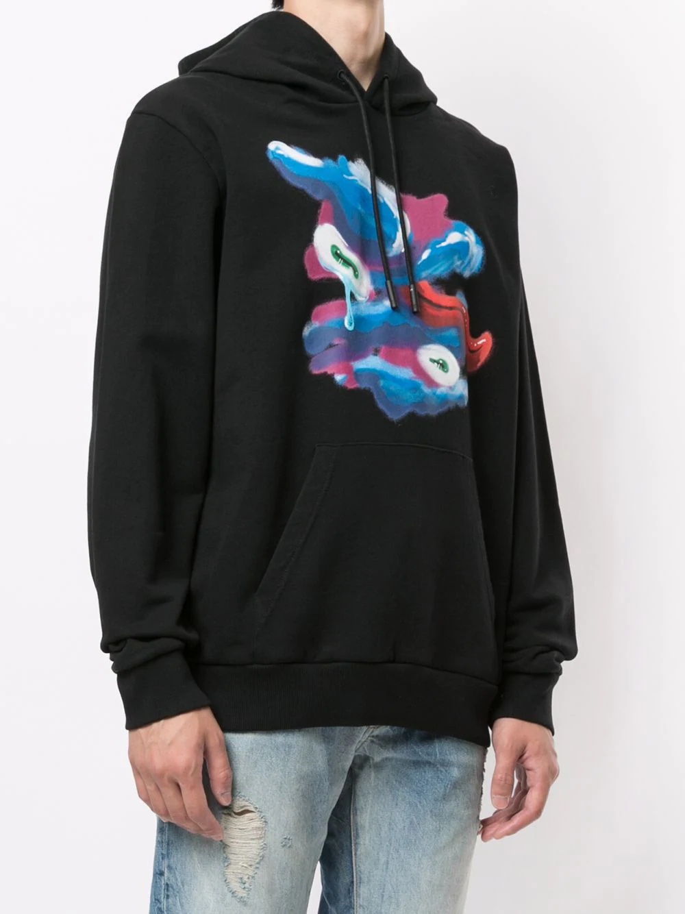 Fools Tongue print hoodie - 3