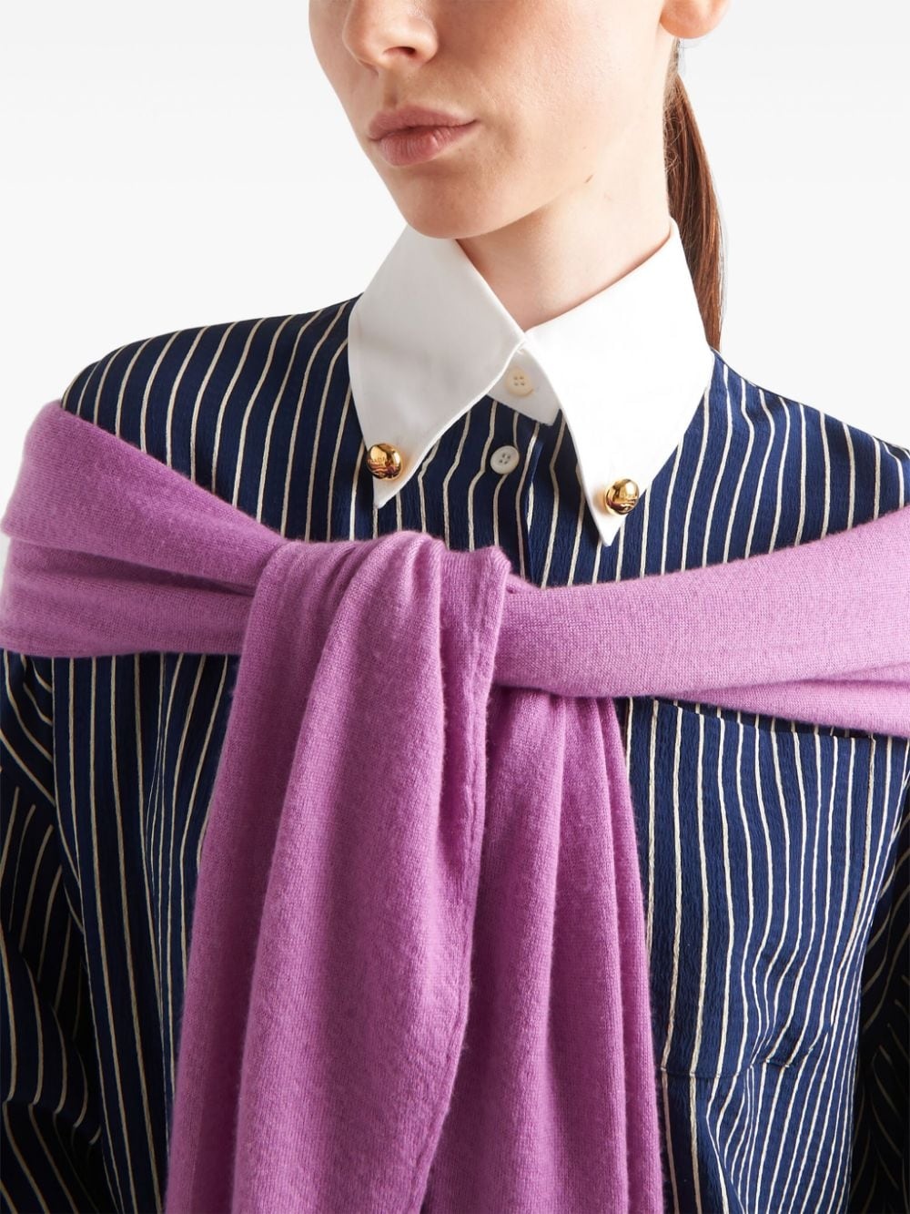 striped silk shirt - 4