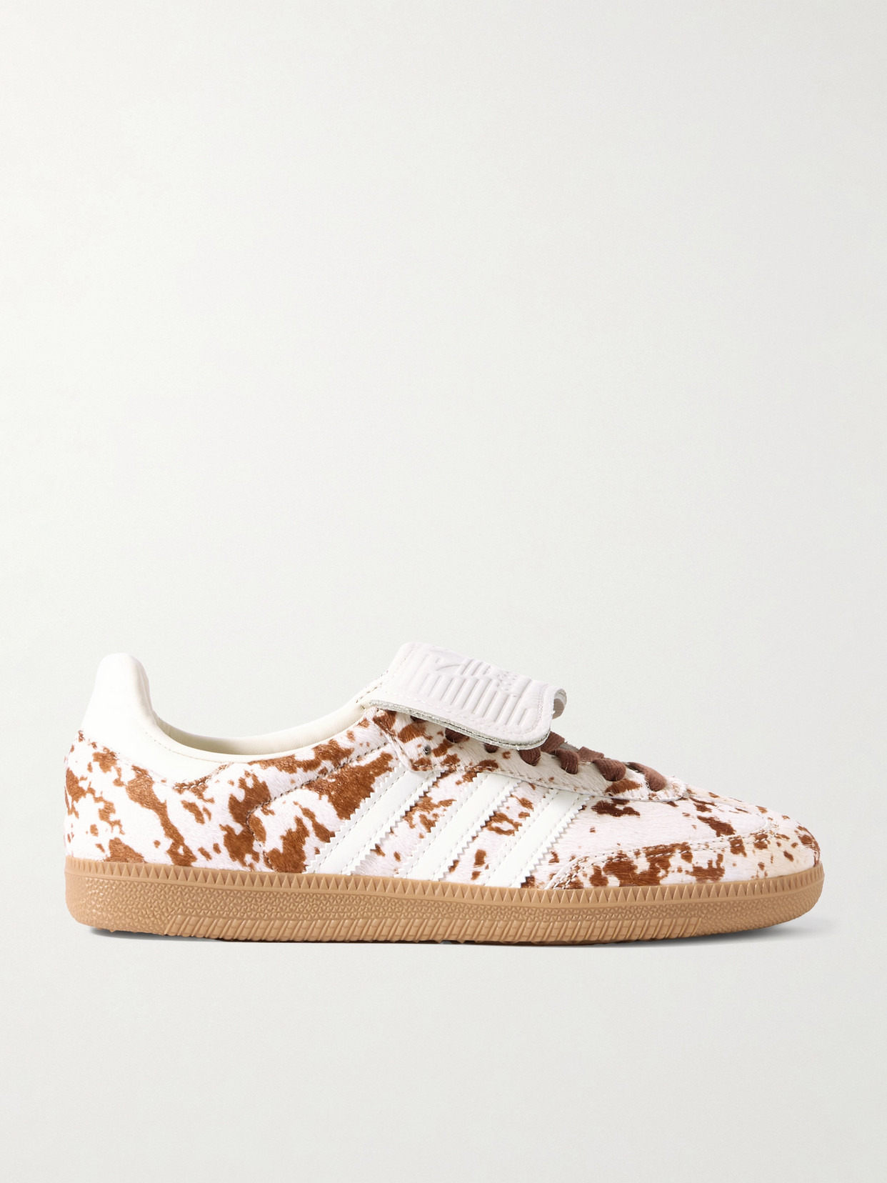Samba Lt Leather-trimmed Cow-print Pony Hair Sneakers - 1