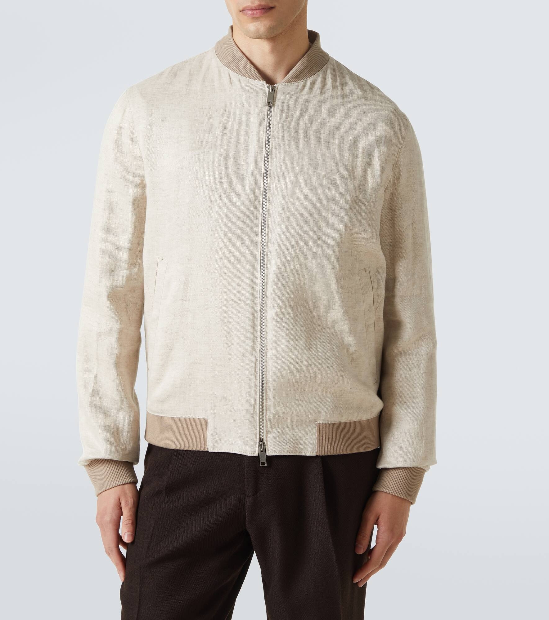 Linen bomber jacket - 3