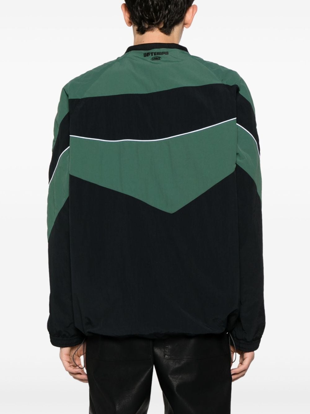 logo-embroidered colour-block sweatshirt - 4