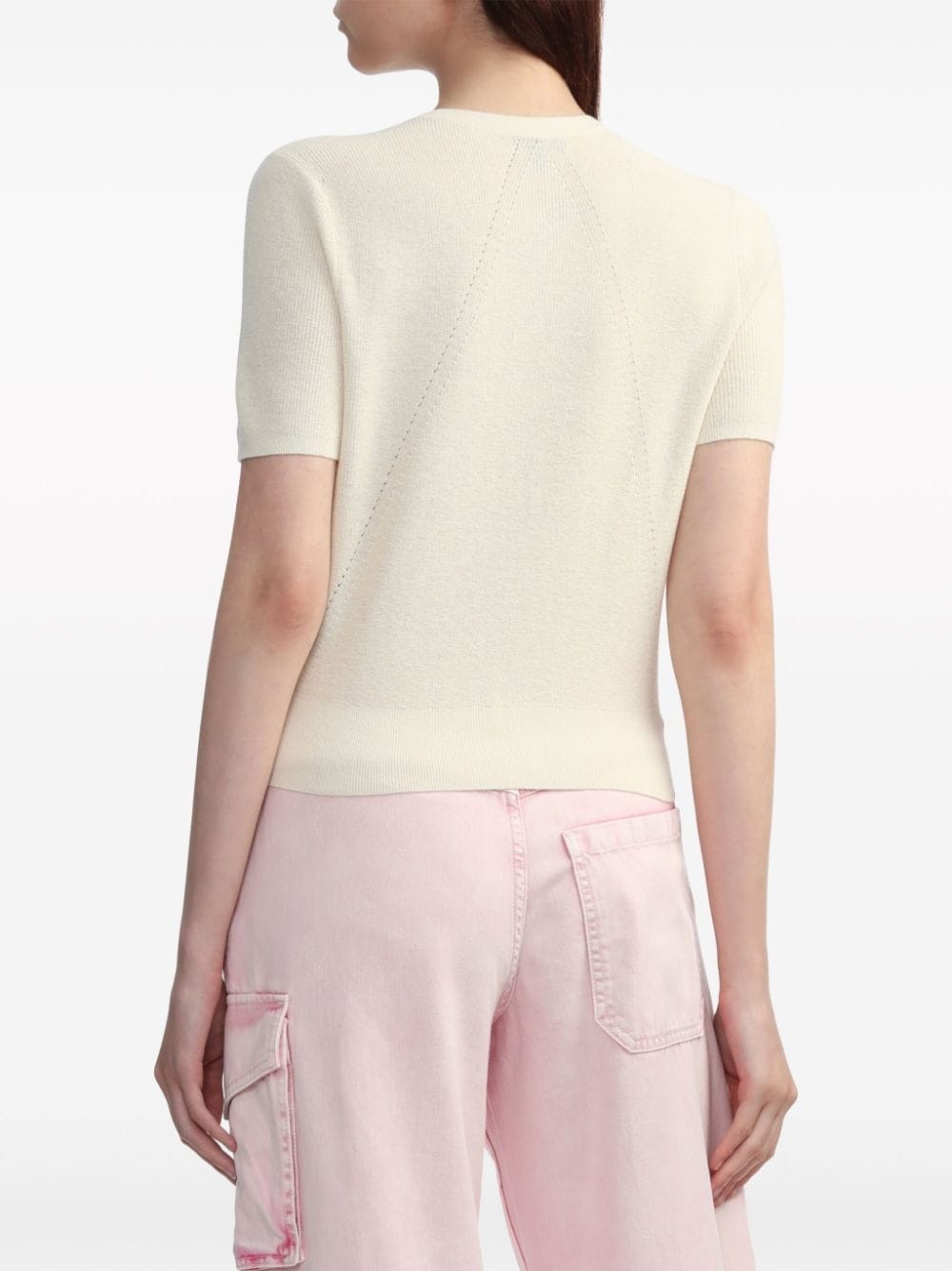 short-sleeve knit cardigan - 4