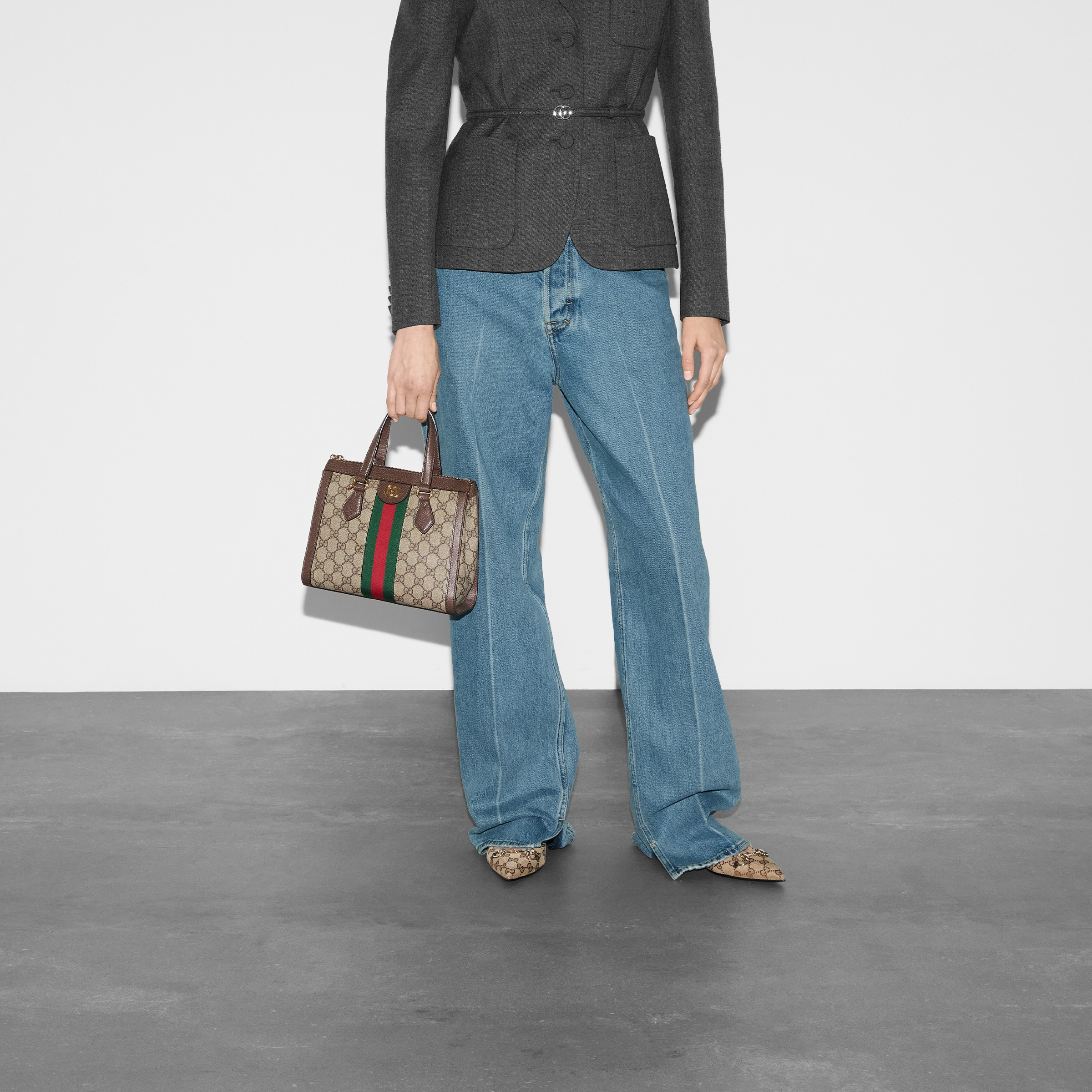 Ophidia GG small tote bag - 3