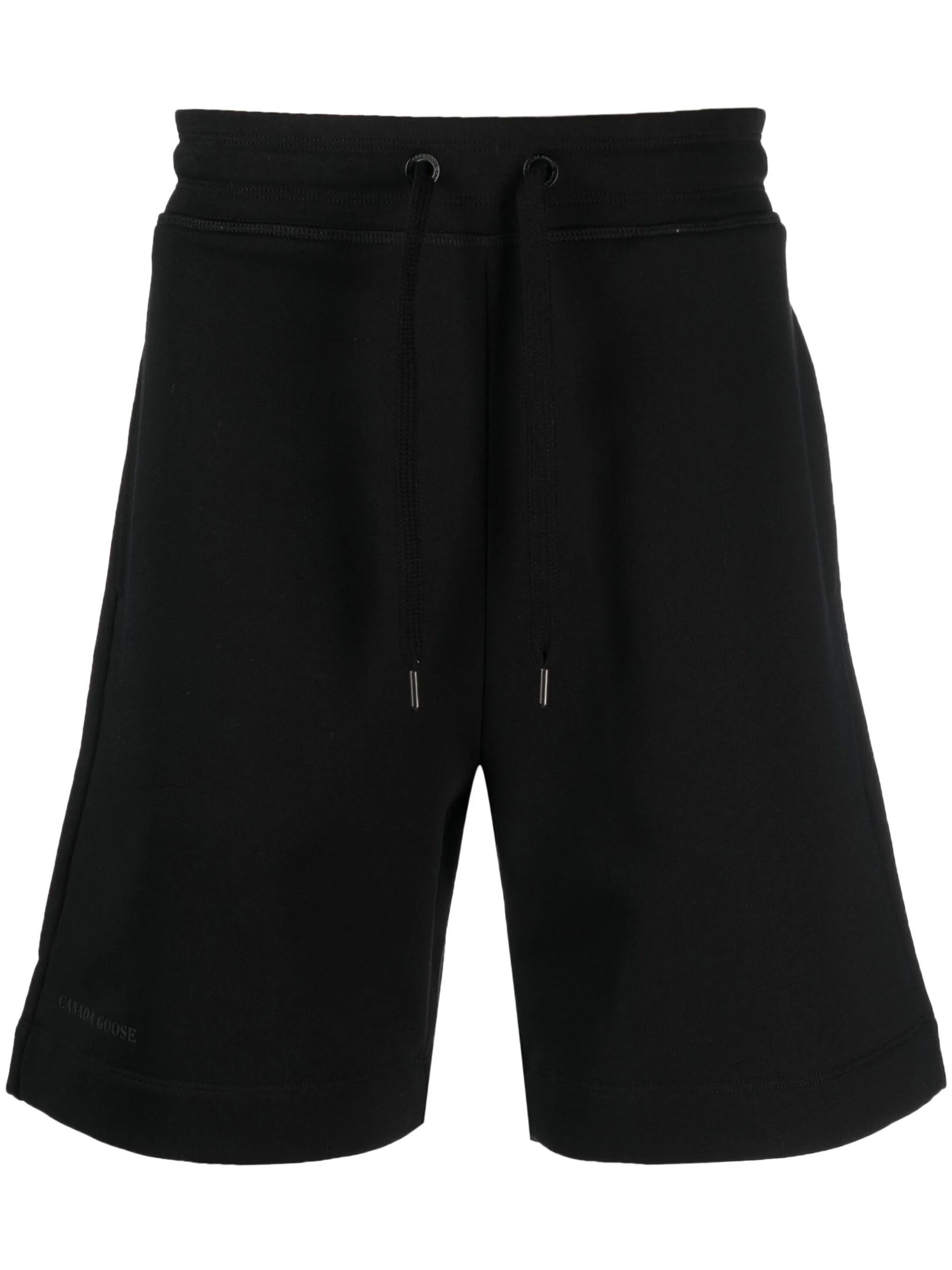 LOGO-PRINT COTTON TRACK SHORTS - 1