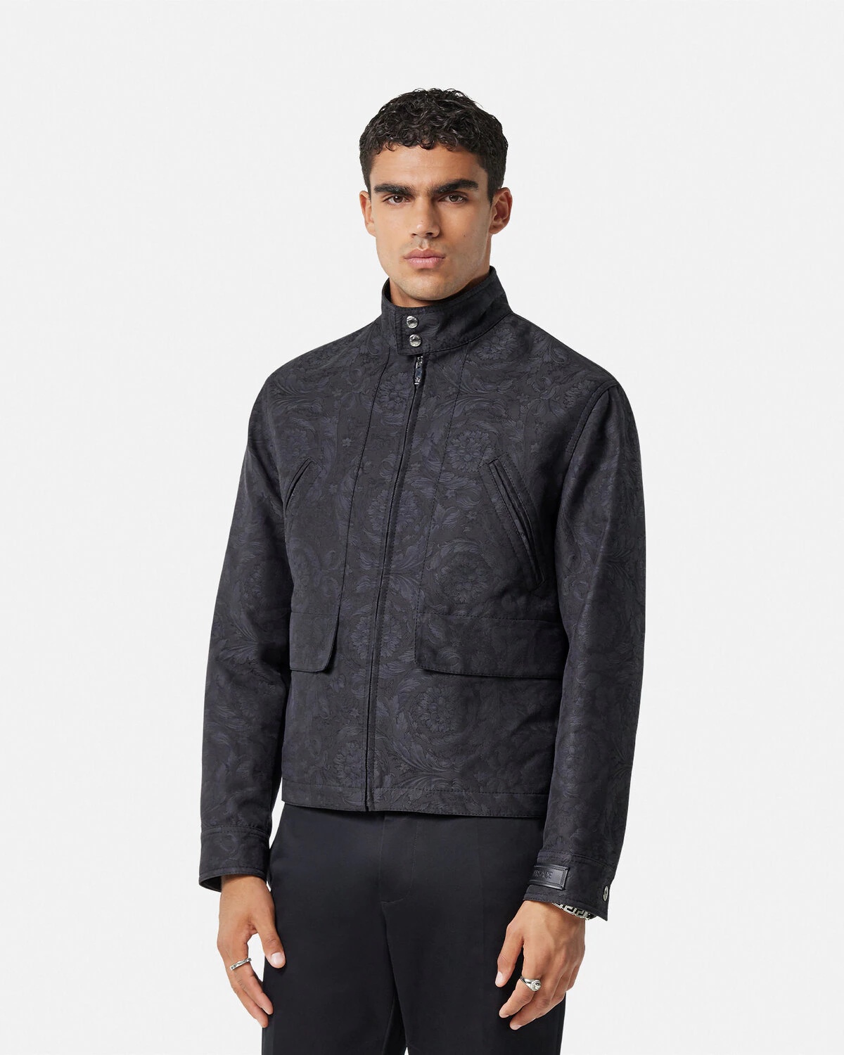 Barocco Jacquard Blouson Jacket - 4