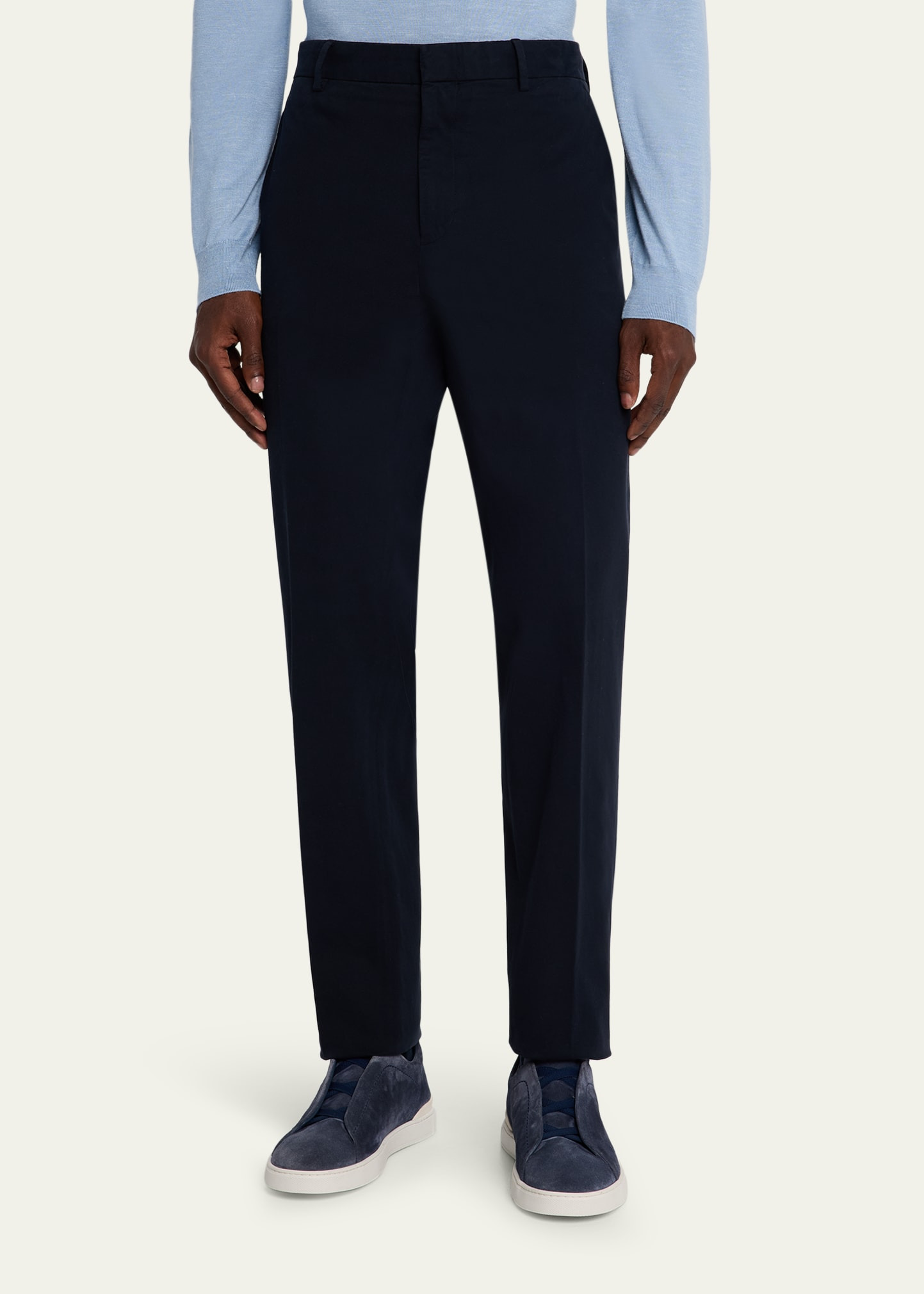 Men's Slim Flat-Front Pants - 4