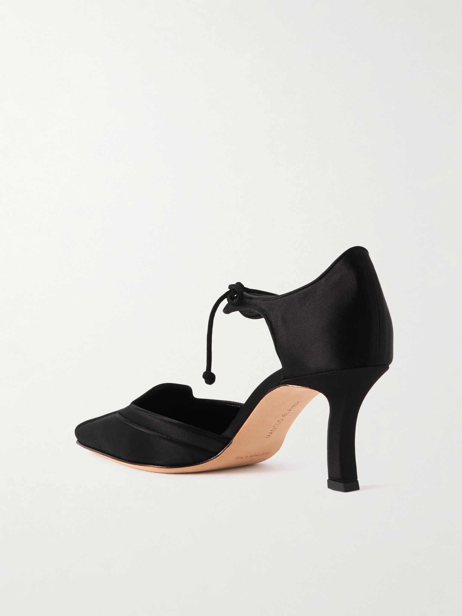 Orata 70 satin pumps Black - 3
