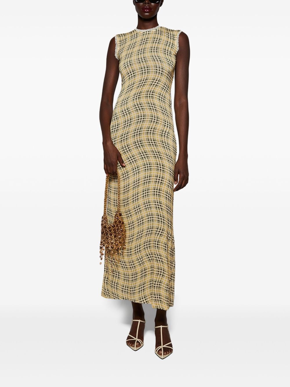 tartan-check maxi dress - 2