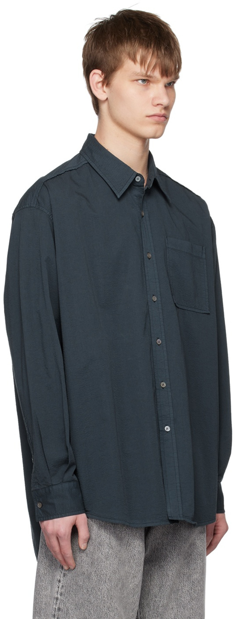 HOPE Navy Lift Shirt outlook