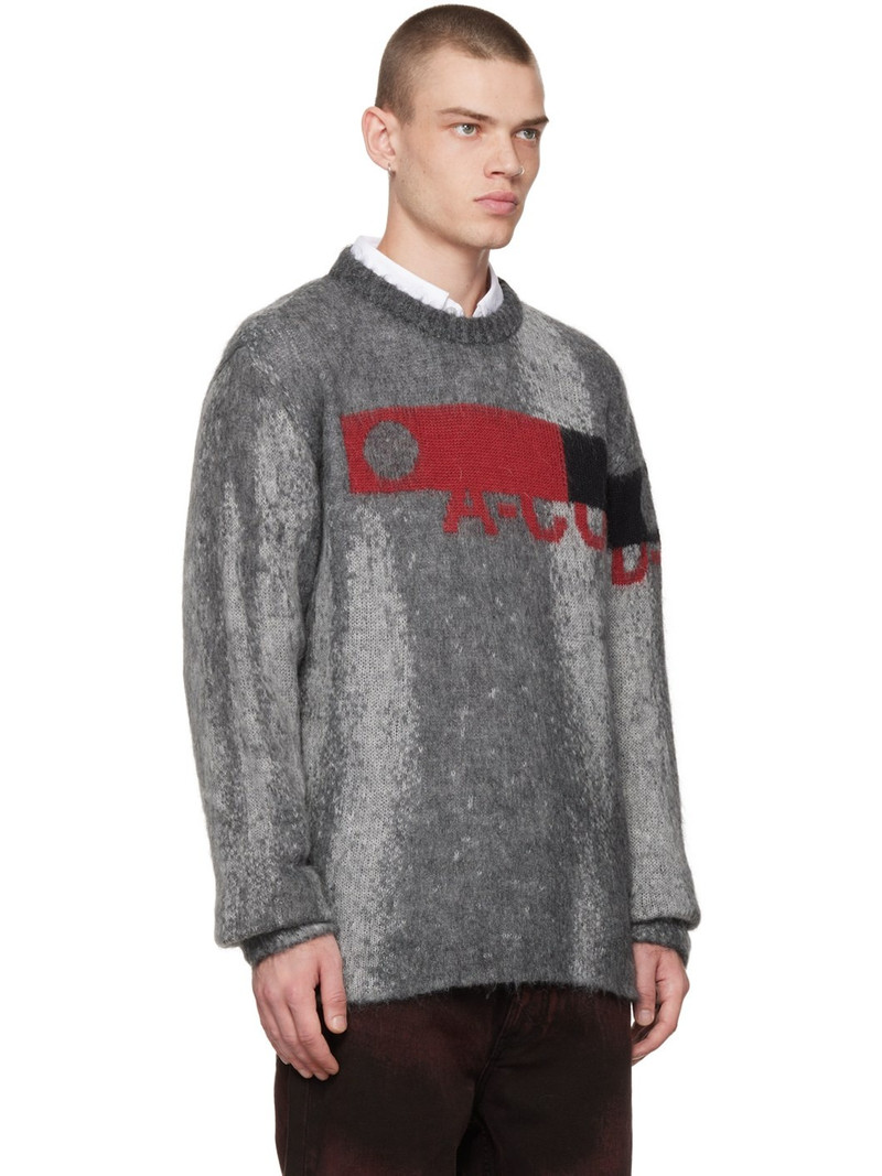 Gray Jacquard Sweater 2